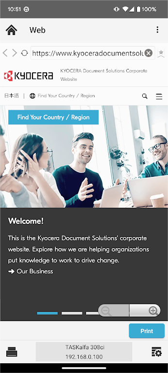 ���ɴ�ӡ��KYOCERAPrintapp