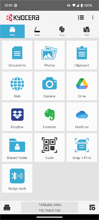 京瓷打印机KYOCERAPrintapp 京瓷打印机KYOCERAPrintapp