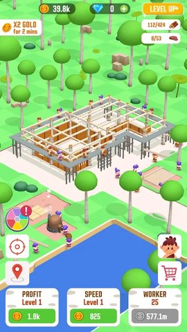 丛林生存建设者大亨(Idle Jungle Survival Builder Tycoon)
