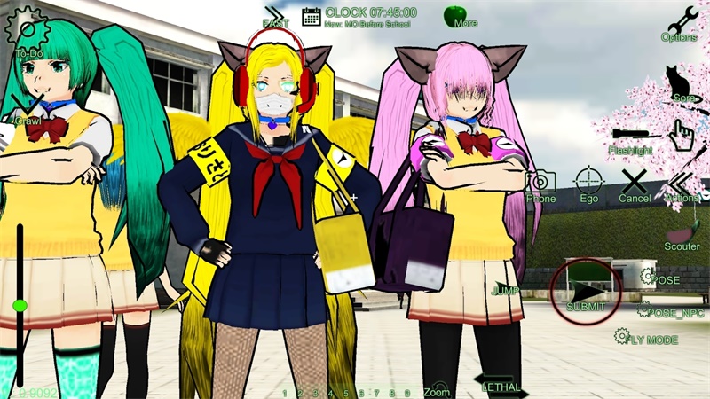 樱花校园女生监督会全皮肤破解版 165安卓版