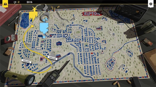 反抗的警察安装器