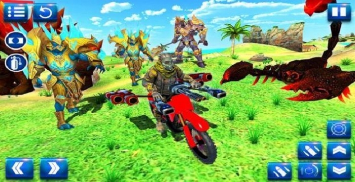 摩托车沙滩搏斗 摩托车沙滩搏斗