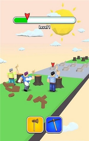 方块工匠变换跑酷游戏