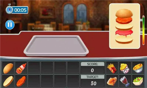 汉堡材料的准备(Burger Point)