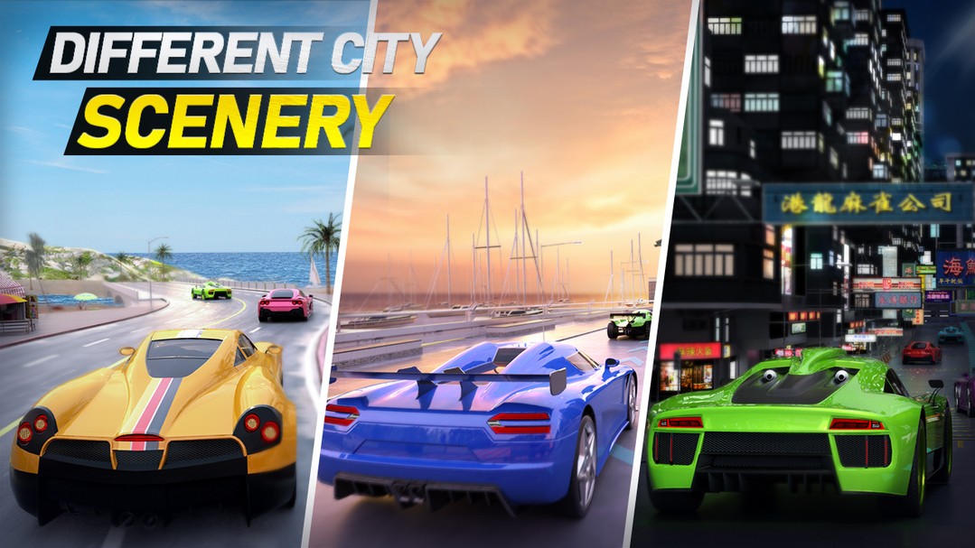 疯狂的赛车游戏