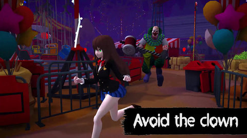 动漫女孩恐怖小丑