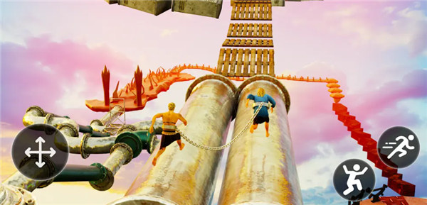 链在一起chained together