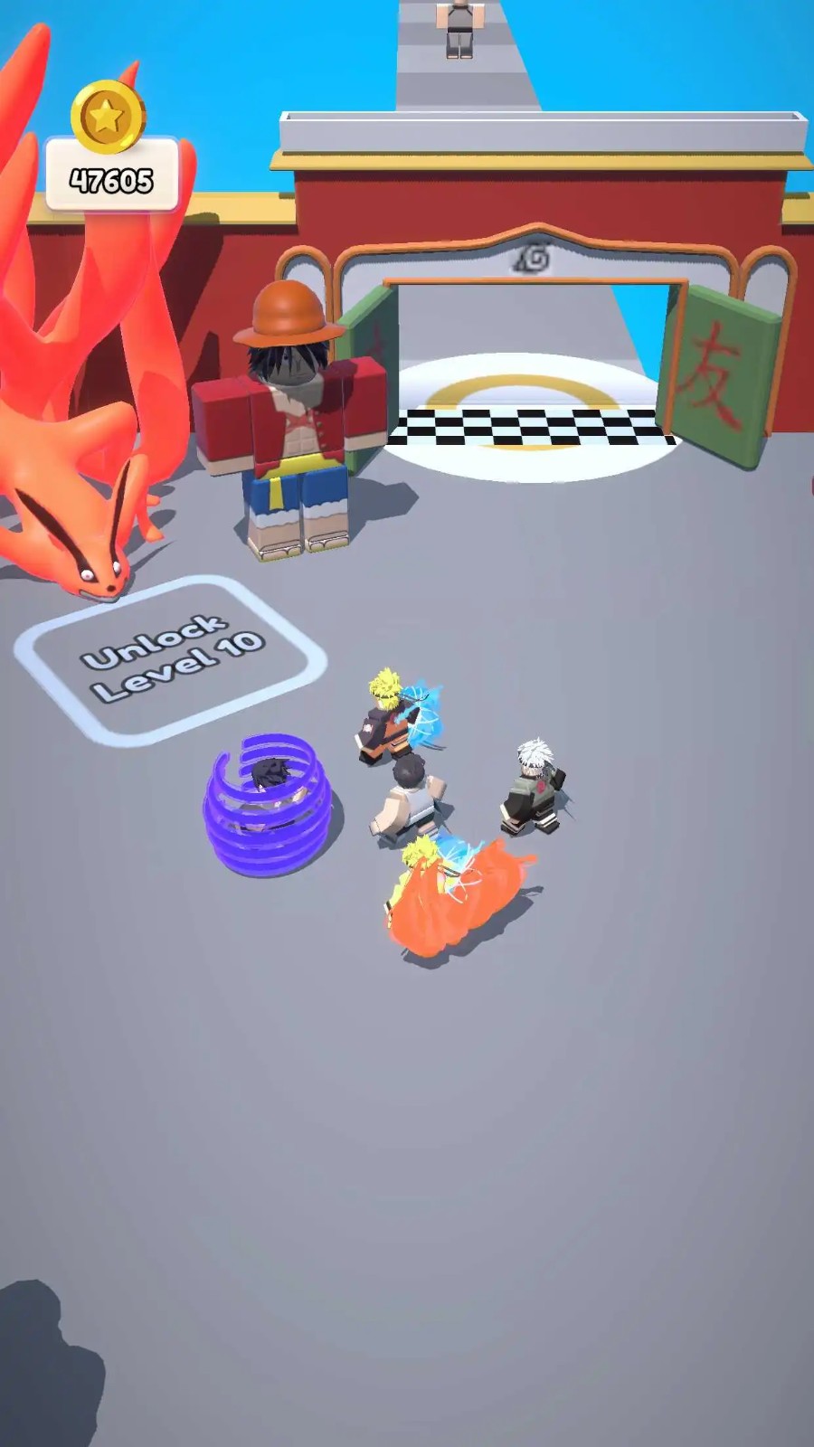 动漫英雄奔跑战斗