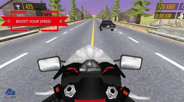 公路交通自行车赛Highway Traffic Bike Racer