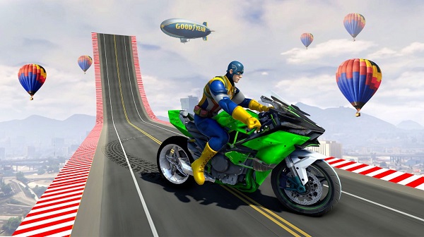超级自行车特技赛(Superhero gt Stunt Biker Race)
