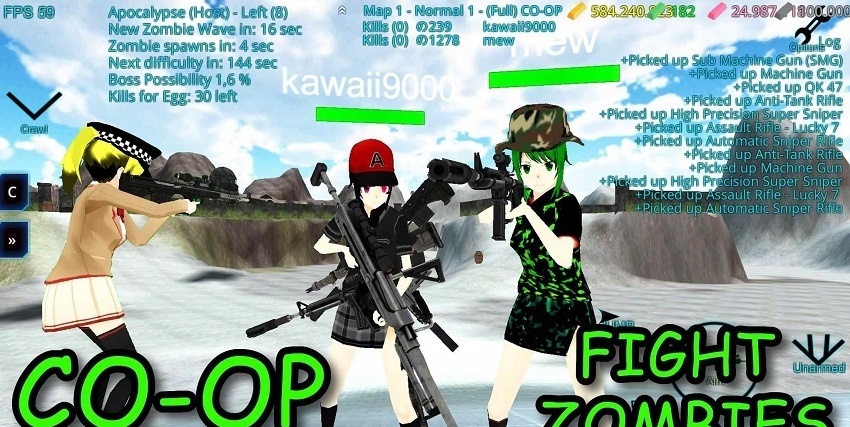 JP 高中女生生存模拟器多人游戏