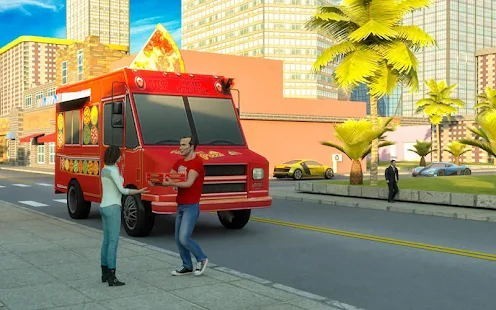 疯狂城市面包车司机(Pizza Delivery Van Driving Simulator)
