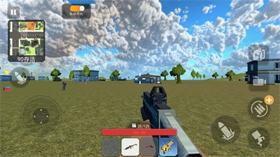 女战士跳伞枪战游戏