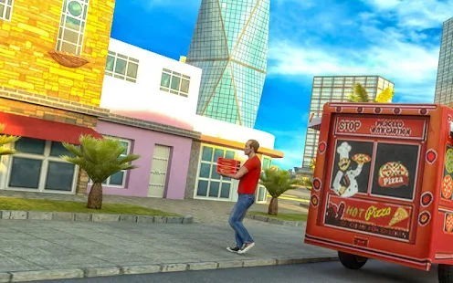 疯狂城市面包车司机(Pizza Delivery Van Driving Simulator)
