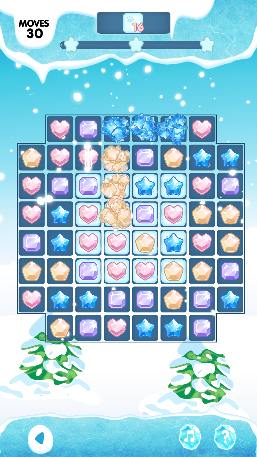 Frozen Match 3 Puzzle Game(冻结比赛)