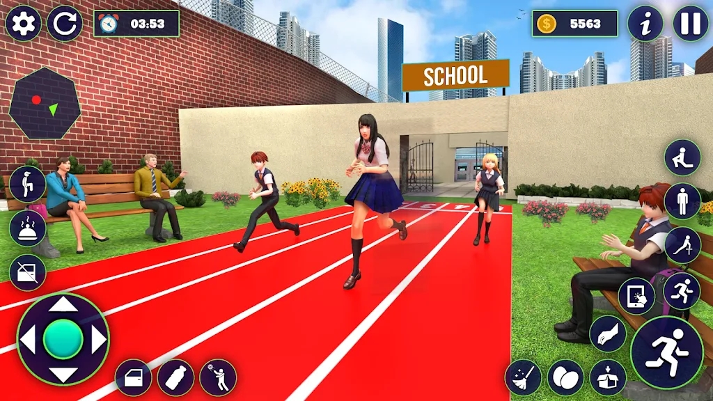 渺渺校园运动会汉化中文版下载(School Girl Life Simulator)