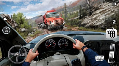 泥泞美国卡车 泥泞美国卡车