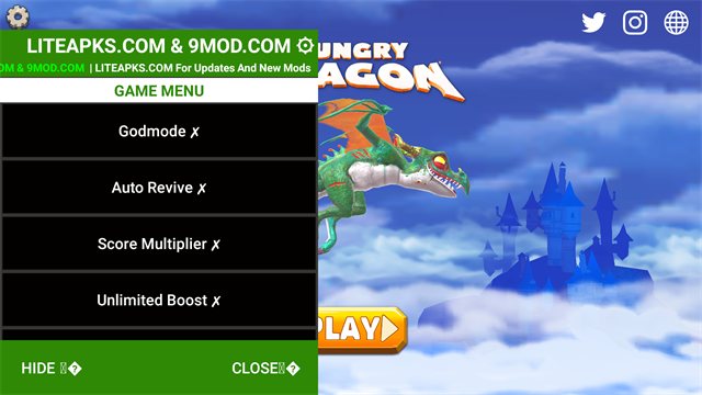 饥饿龙国际服内置菜单版