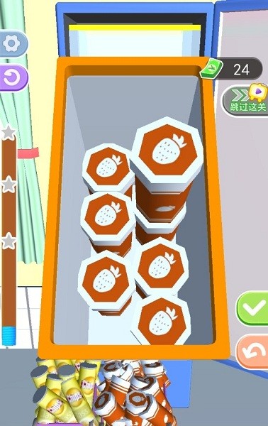 冰箱陈列师装满冰箱