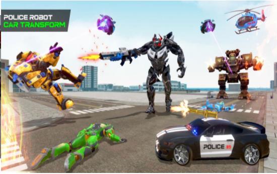 机器人汽车城市英雄之战 机器人汽车城市英雄之战