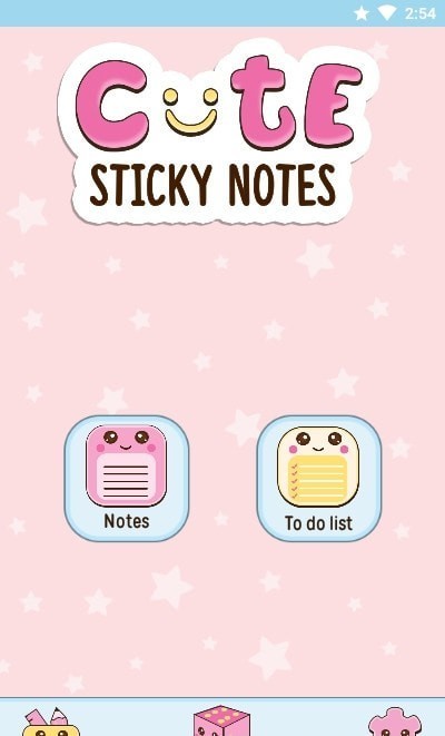 Cute Sticky Notes Widget