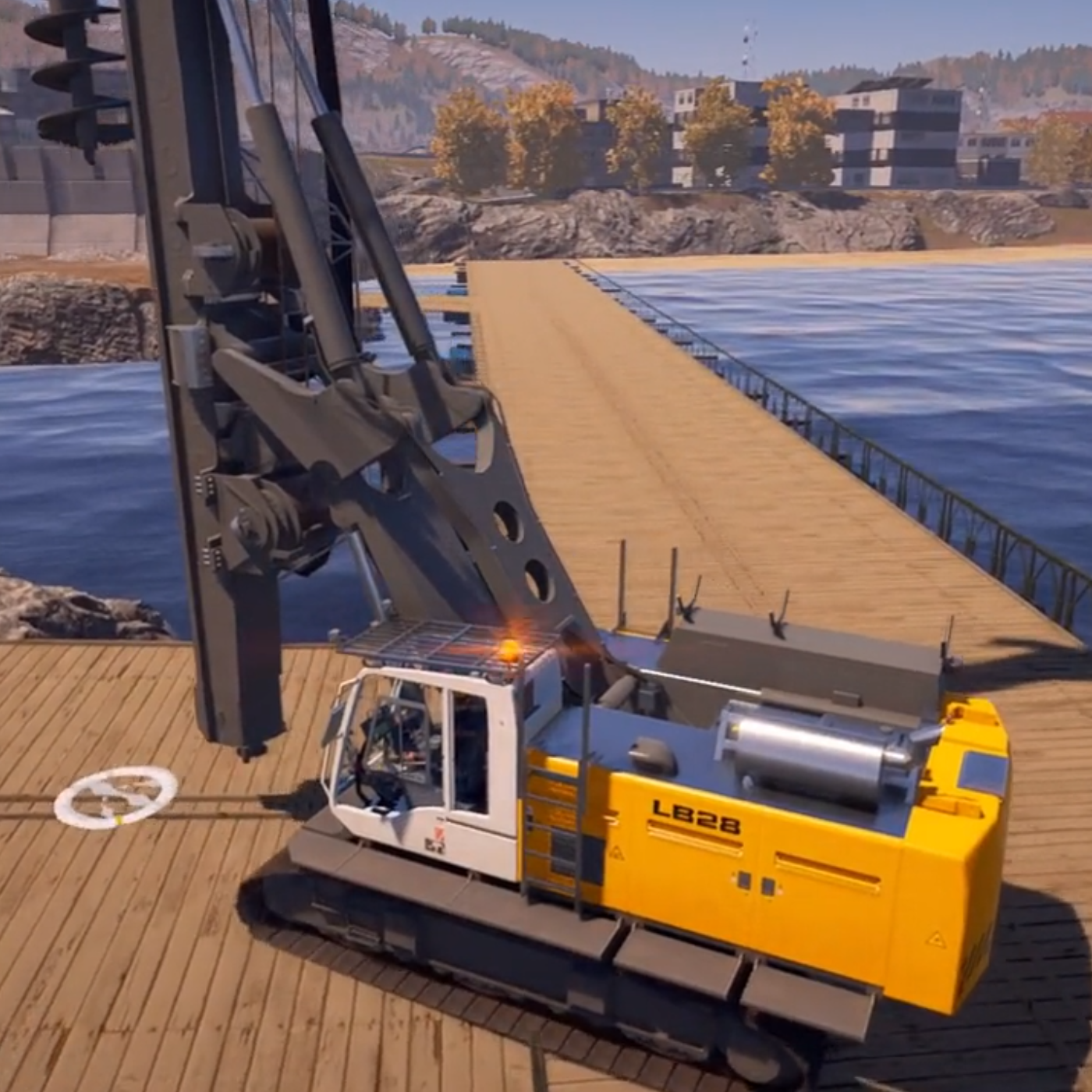 模拟挖掘机建造大楼