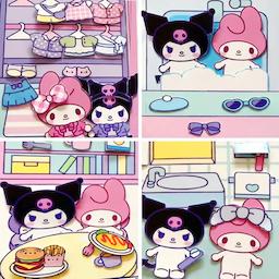 安静书女孩手账