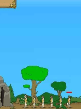 原始人守城游戏