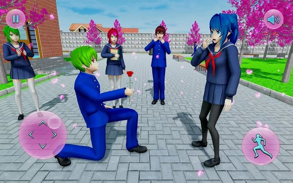 动漫学校女孩日本学校生活模拟器游戏