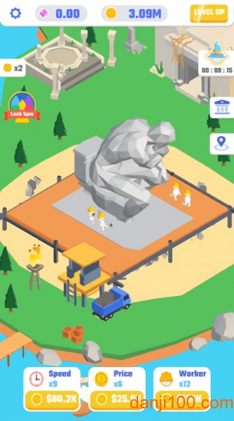 火柴人雕刻工人