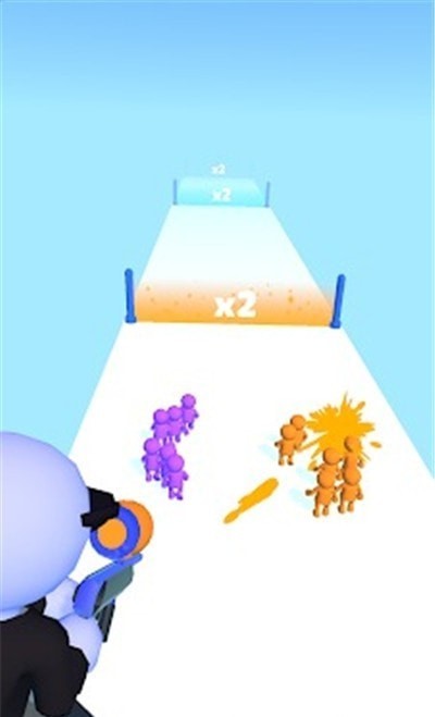 直升机彩弹射击(color count)