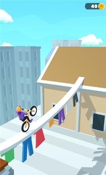 卡通自行车特技手游