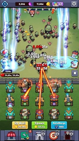 合并大炮：空闲僵尸战争最新版