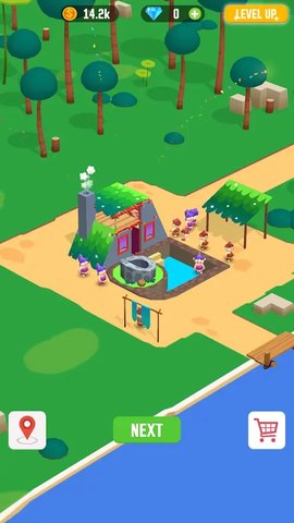 丛林生存建设者大亨(Idle Jungle Survival Builder Tycoon)